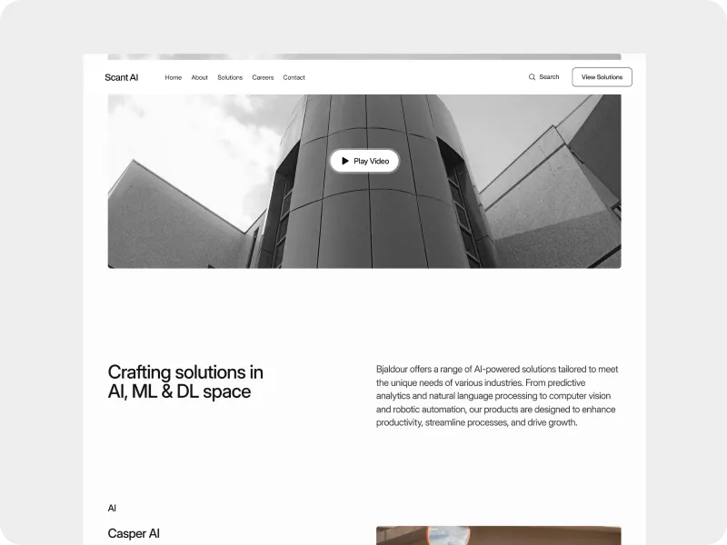Showcase of website designed by Rvysion