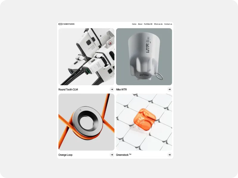 Showcase of website designed by Rvysion